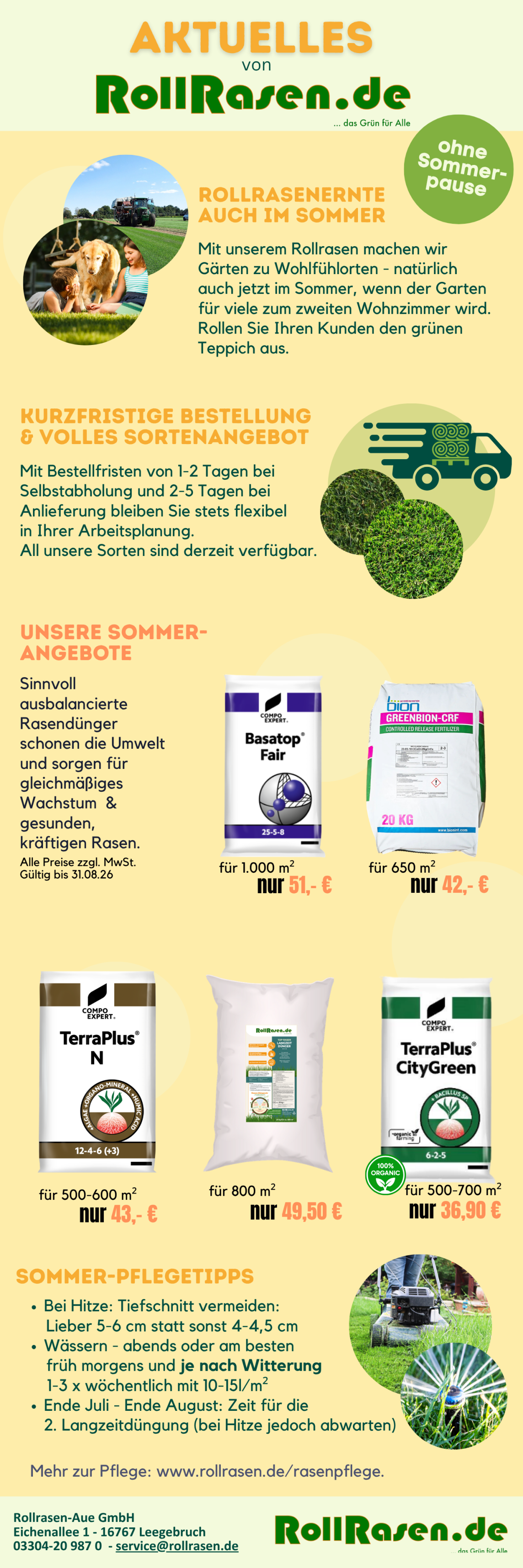 Sommer Newsletter 2026 Galabau