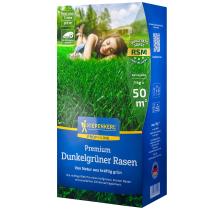 Premium Dunkelgrüner Rasen 1kg für 50m²