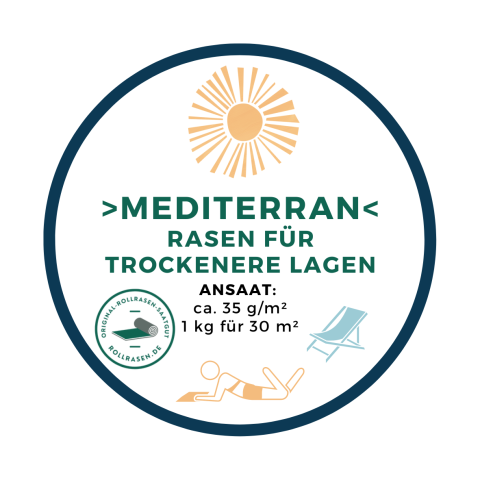 Original Saatgut Rollrasen mediterran/Trockenrasen