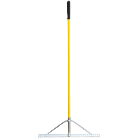 Planierrechen mit Fiberglasstiel