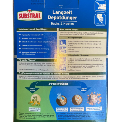 Langzeit-Depotdünger Buchs & Hecken