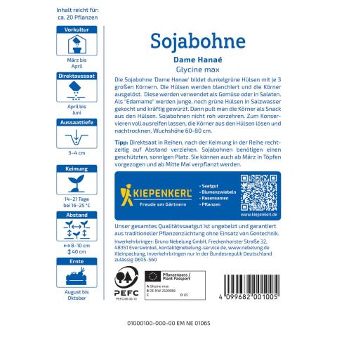 Sojabohne "Dame Hanaé"