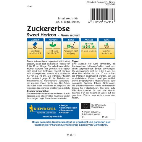 Zuckererbse "Sweet Horizon"