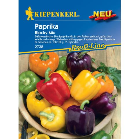 Paprika "Blocky Mix" Saatgut