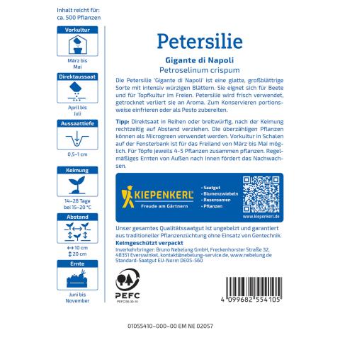 Petersilie 'Gigante di Napoli'