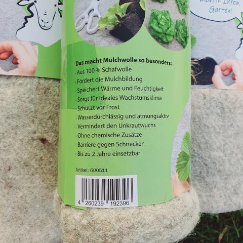 Mulchwolle: Unkrautschutz, Kälteschutz