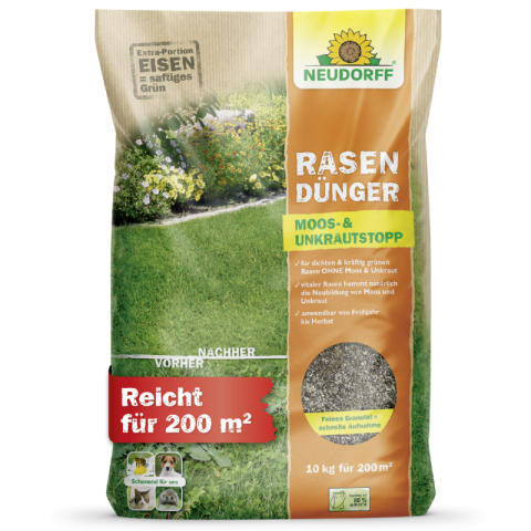 Rasendünger Moos- und Unkraut Stopp 10kg