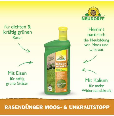 Rasendünger Moos-&UnkrautStopp Flüssig