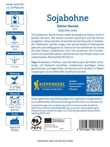 Sojabohne "Dame Hanaé"