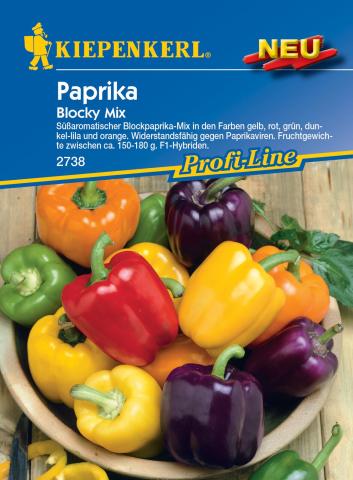 Paprika "Blocky Mix" Saatgut