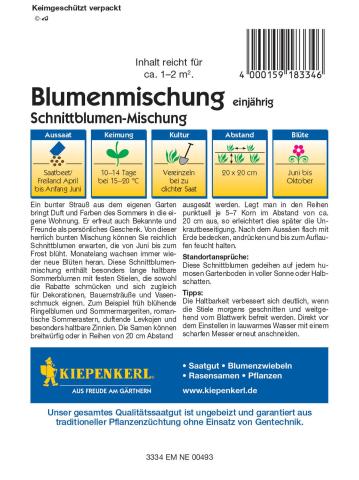 Schnittblumen Prächtige Sommerblumen - Blumenmischung
