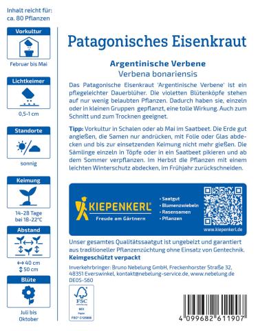 Patagonisches Eisenkraut "Argentinische Verbene"