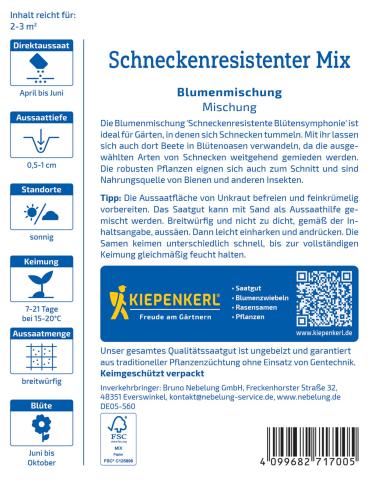 Blumenmischung "Schneckenresistenter Mix"