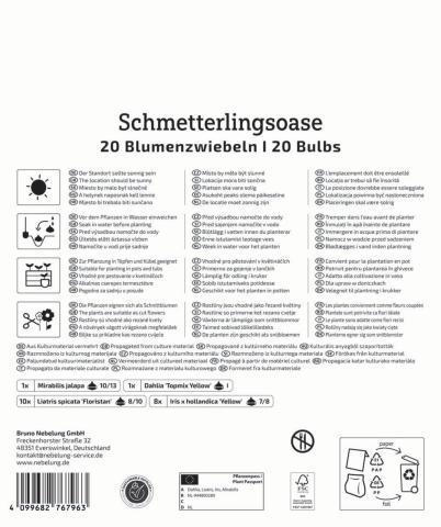 Blumenzwiebeln (20 Stk.) "Schmetterlingsoase"