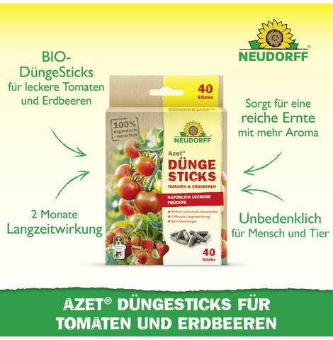 Azet® Düngesticks für Tomaten & Erdbeeren