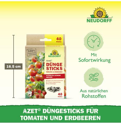 Azet® Düngesticks für Tomaten & Erdbeeren