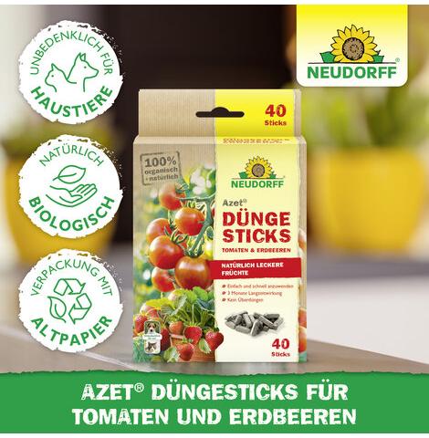 Azet® Düngesticks für Tomaten & Erdbeeren